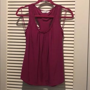 Trina Turk scallop detailed silk top